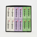Kaneido Summer Mini Yokan Assortment 12-piece Set (Kuromame-cha 4, Shio Yokan 4, Matcha Yokan 4)