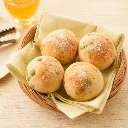 Style Bread 日本小麥粉 北海道 毛豆芝士迷你佛卡夏 (Focaccia)（4個裝）