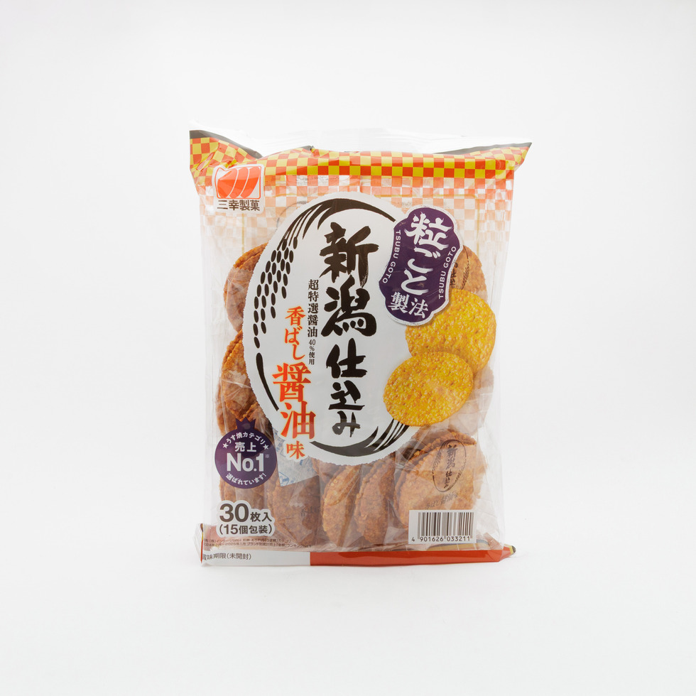 Sanko Seika Niigata Jikomi Soy Sauce Senbei Rice Crackers 126g
