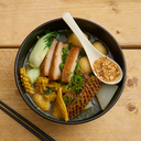 Hong Kong Style Pork Belly Cart Noodles (Thick Noodles) Serves 1