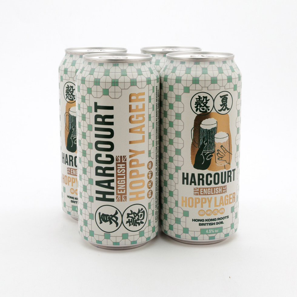 【Exclusive Offer】Harcourt Craft English Hoppy Lager 440ml 4.5% (Pack of 4)