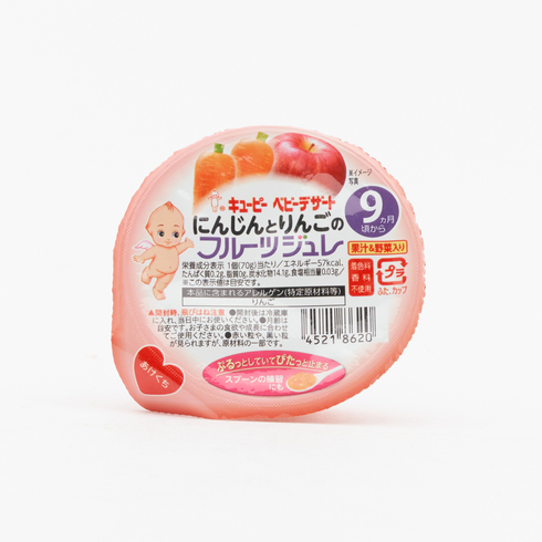 Kewpie Baby Dessert Carrot & Apple Fruit Jelly 70g (From 9 Months)