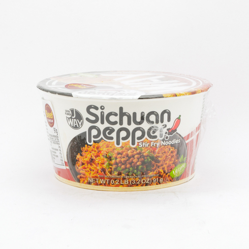J Way Sichuan Pepper Spicy Beef Flavour Stir Fry Noodles 91g
