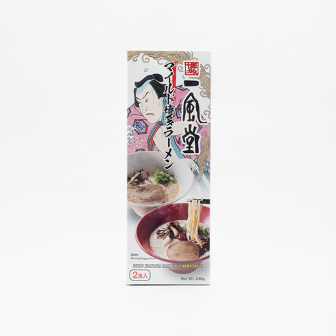 【Best Before:27/06/2026】 Ippudo Mild Hakata Ramen by Watanabe Seimen (Plant-Based) 2 Servings 248g