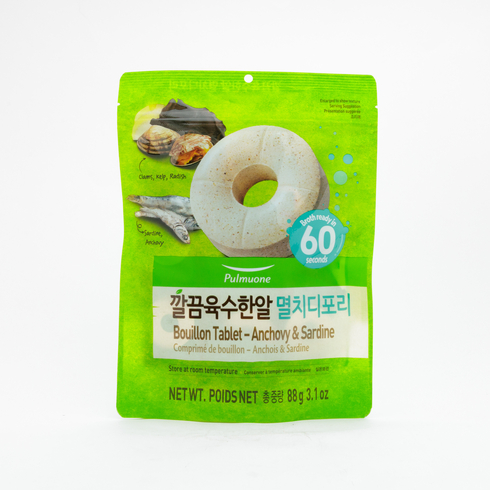 Pulmuone Coin Type Instant Soup Stock Anchovy And Dried Pollack Flavour 22pc