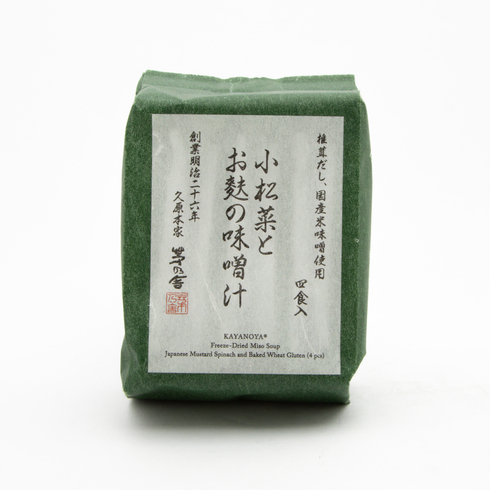 久原本家 茅乃舎 小松菜とお麩の味噌汁 4食