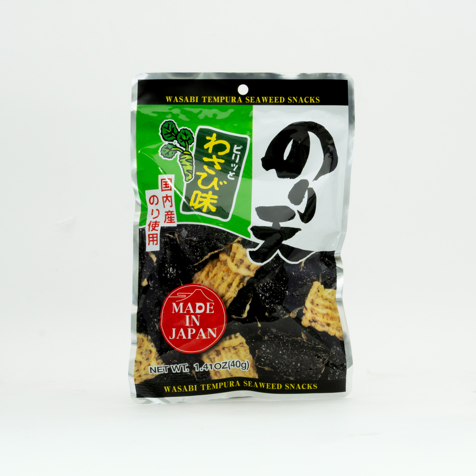 Daiko Foods Nori Ten Wasabi 40g Snack d'algues Japonais au Wasabi