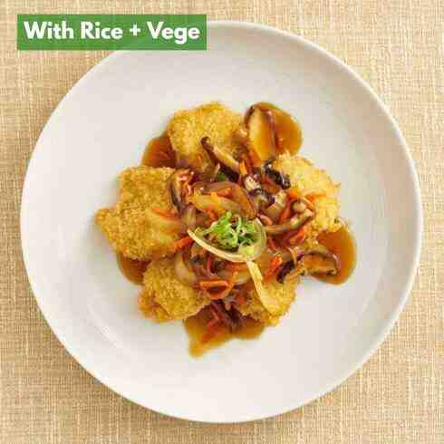 Fish in Yuzu Dashi Sauce (+Rice & Veg) 