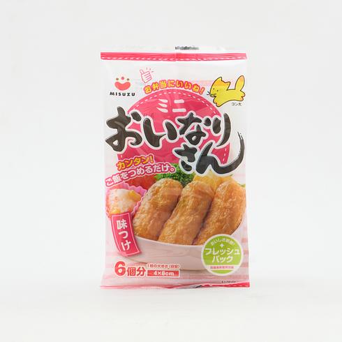 Misuzu Mini Oinari-san Poches de Tofu Frit Assaisonnées 6 pièces