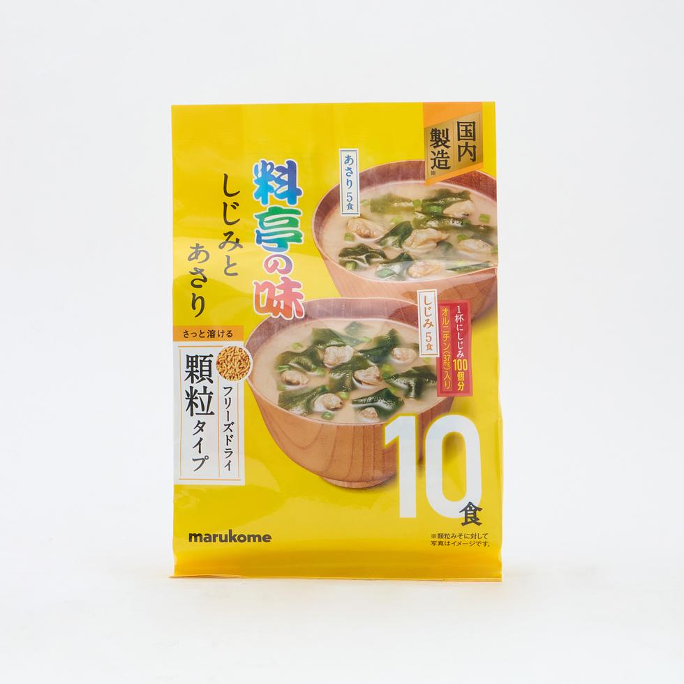 Marukome Ryotei no Aji Soupe Miso Instantanée Palourdes Shijimi et Asari 70g