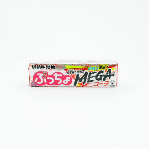 UHA Mikakuto Puccho Stick Strong Mega Cola Fizzy Gummy Soft Candy 10pcs