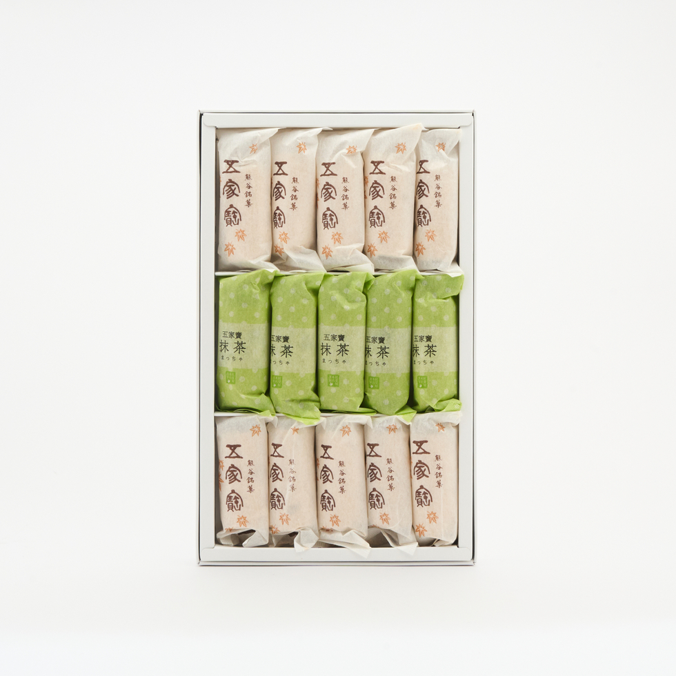 Momijiya Gokabo Assortment 15 pieces (Soya Flour & Matcha)
