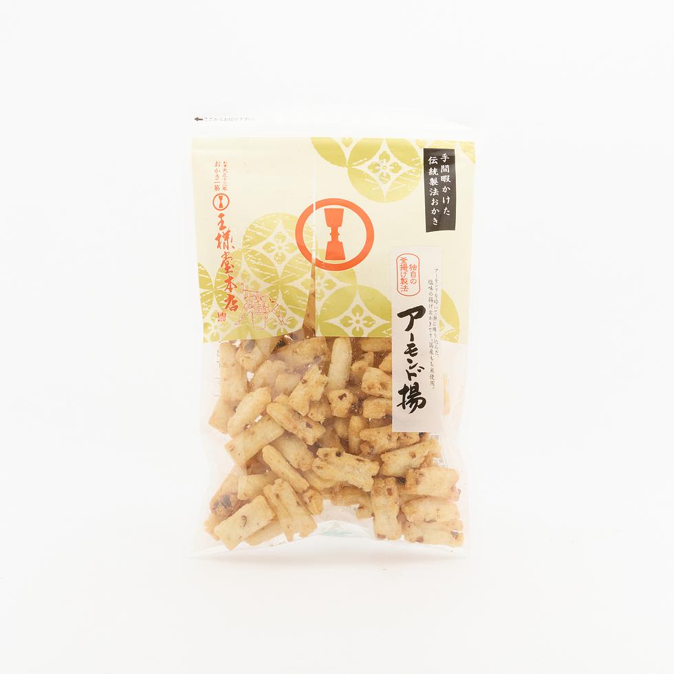 Osamado Almond-age (Almond Fried Rice Crackers)