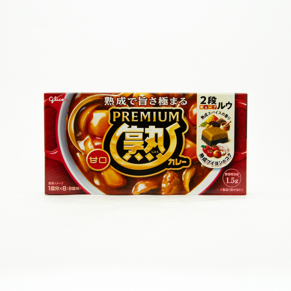 Glico 頂級熟咖哩塊 甘口 160克