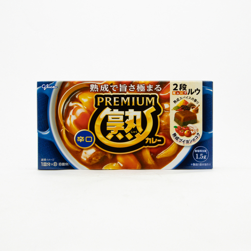 Glico 頂級熟咖哩塊 辛口 160克