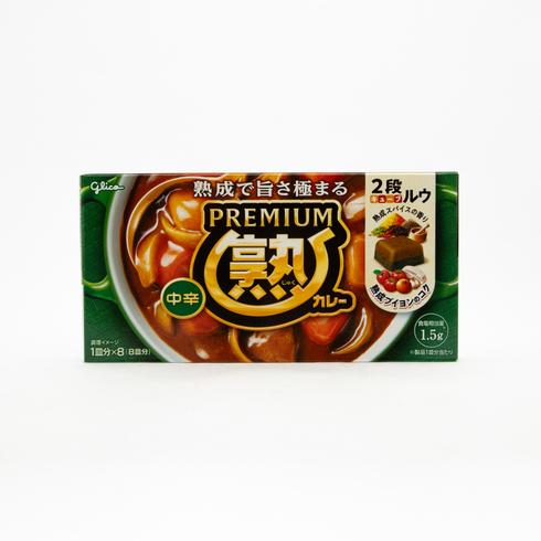 Glico 頂級熟咖哩塊 中辛 160克