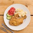 Fried Chicken Leg with Potato Salad