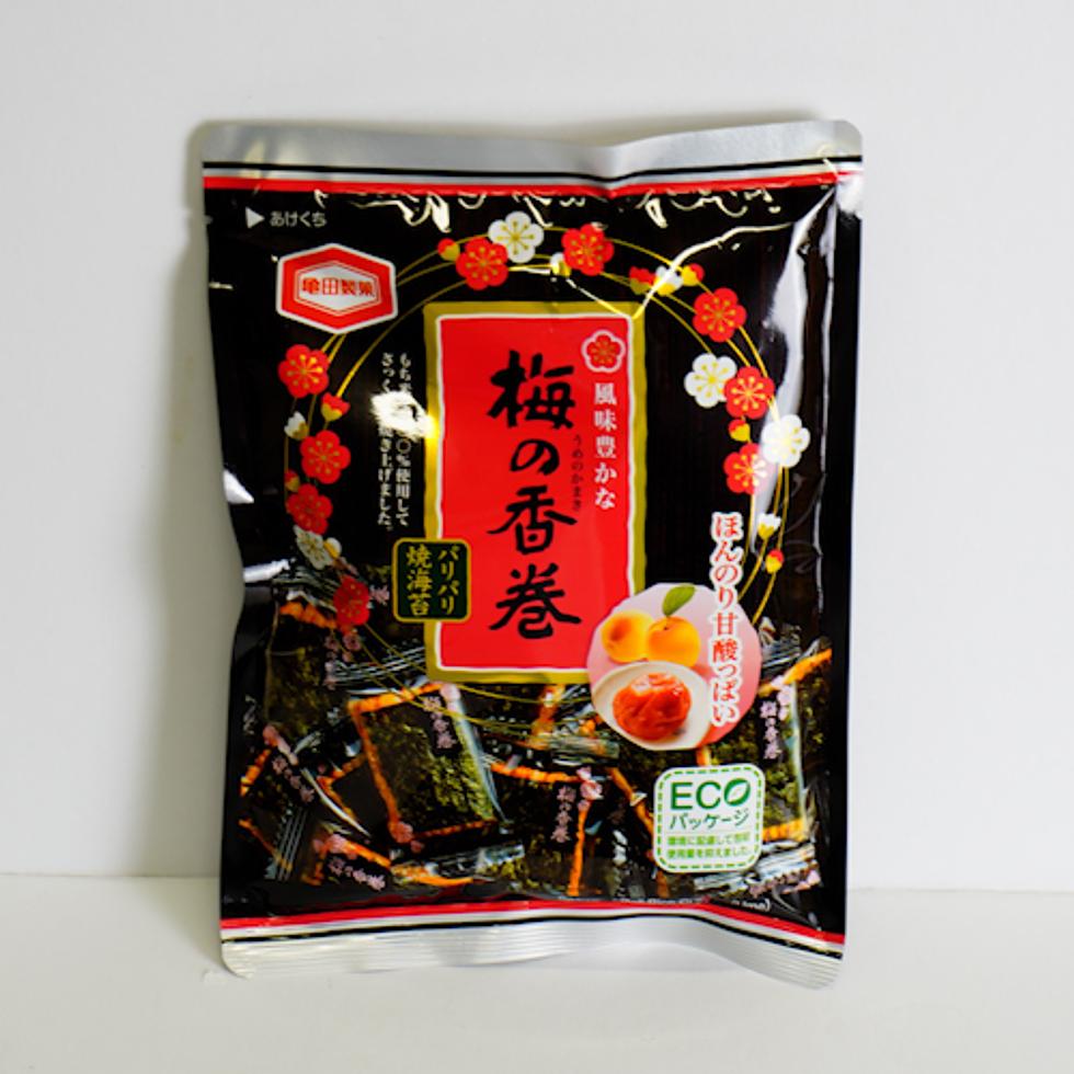 【Best Before:05/08/2026】 Kamedaseika Seaweed Wrapped Plum Rice Crackers
