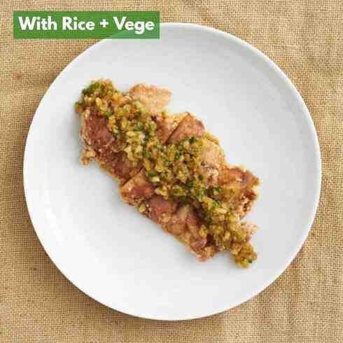 Japanese Style You Lin Ji (Fried Chicken with Ginger and Spring Onion) (+Rice & Veg)