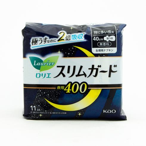 樂而雅 瞬吸倍護 特別加量夜用400 有翼 40厘米 11片裝