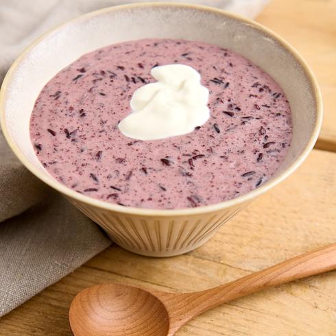 Purple Glutinous Rice Dessert with Coconut Milk 600g  (Serves 2-3)