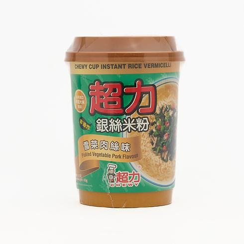 Chewy Cup Instant Rice Vermicelli Pickled Vegetable Pork Flavour 65g