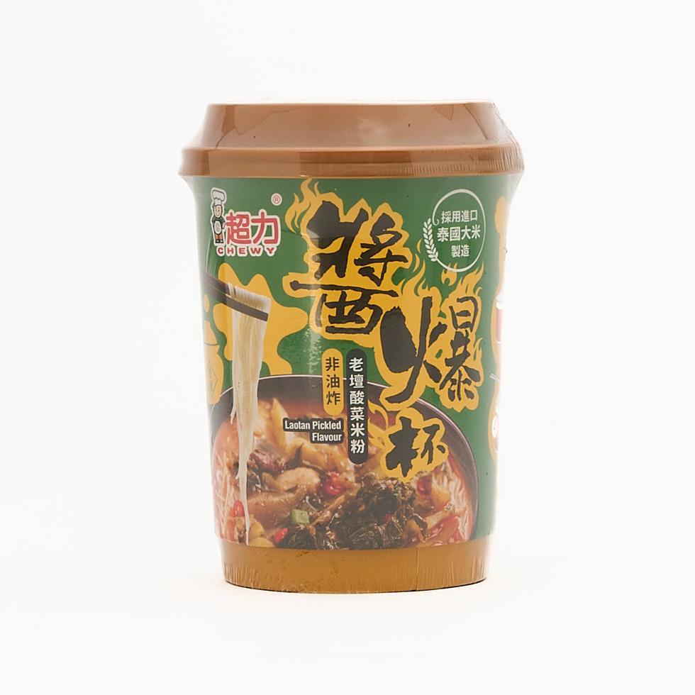Chewy Cup Instant Rice Vermicelli Laotan Pickled Vegetable Flavour 97g