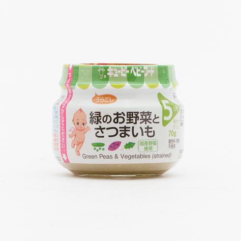 Kewpie Baby Food Green Vegetables and Sweet Potato (from 5 Months) 70g