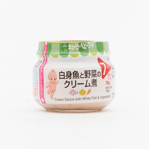 Kewpie Baby Food White Fish and Vegetables in Cream Sauce (from 7 Months) 70g