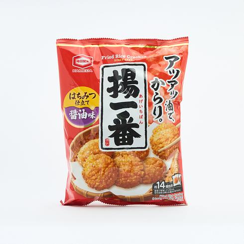 【Best Before:26/08/2026】 Kamedaseika Age Ichiban Soy Sauce Fried Rice Crackers 100g