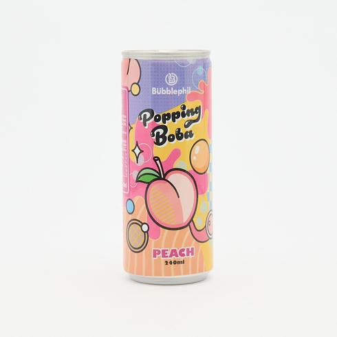 Bubblephil Peach Yoghurt Flavour Sparkling Popping Boba 240ml