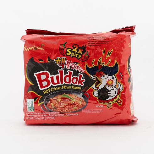 【Best Before:17/08/2026】 Samyang Buldak Hot Chicken Flavour Ramen 2x Spicy Multipack 5 x 140g