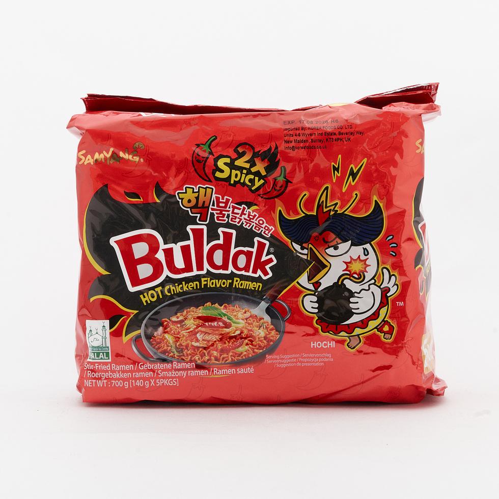 【Best Before:17/08/2026】 Samyang Buldak Hot Chicken Flavour Ramen 2x Spicy Multipack 5 x 140g