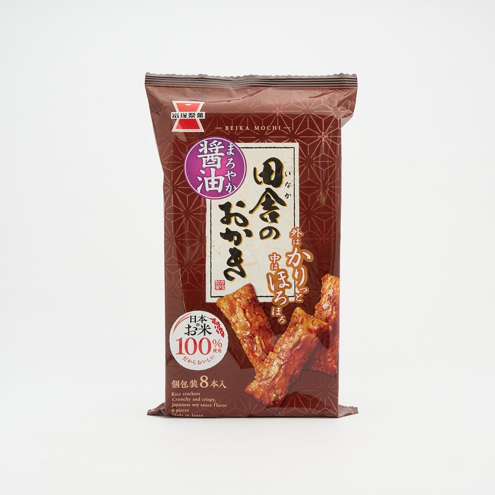Craquelins de riz de style campagnard à la sauce soja Iwatsuka Seika Inaka No Okaki 8 pièces