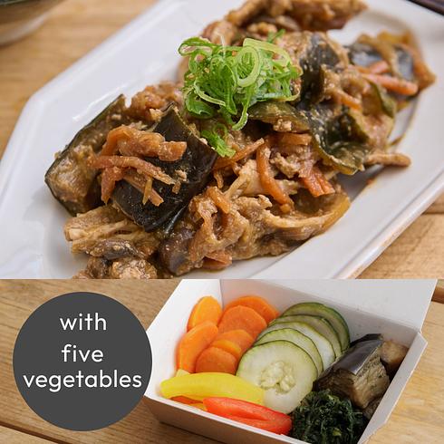Yuzu Miso Pork (+5 veg)