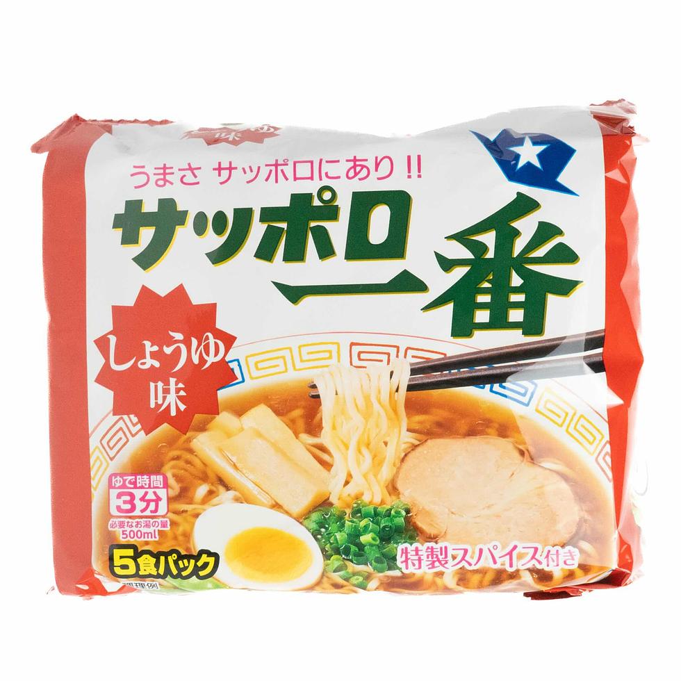 【DDM:09/09/2026】 Sapporo Ichiban Nouilles Ramen Sauce Soja 5 Paquets