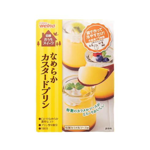 【Best Before:04/09/2026】 Nissin Okashi Sweets Smooth Custard Pudding Mix 55g