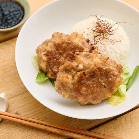 煎鮮魷肉餅飯 500克 （2人份）