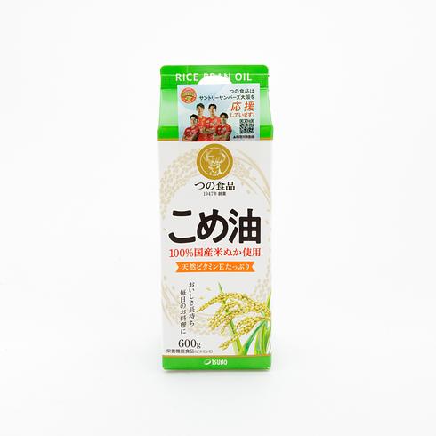 Tsuno Shokuhin Kome Abura Rice Bran Oil Paper Carton 600g