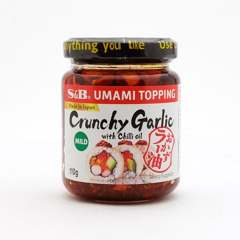 S&B Crunchy Garlic with Chilli Oil Mild 110g
