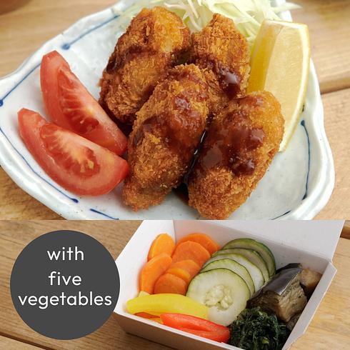 Fried Oyster (+5 veg)