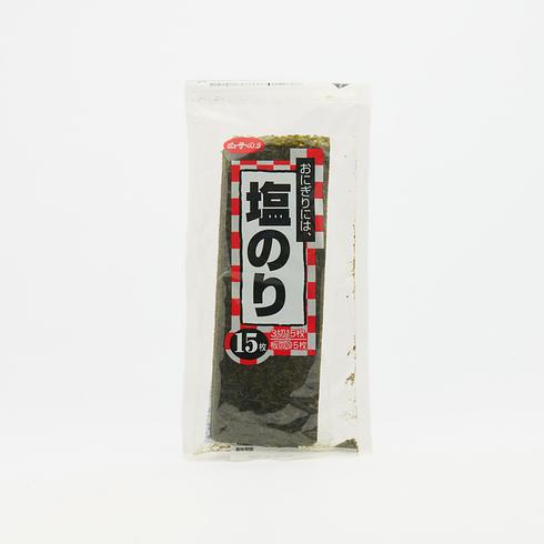 Shirako Salt-Seasoned Nori Onigiri Seaweed 3-Cut 15 Sheets