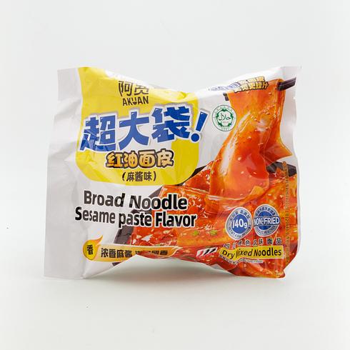 阿寛 インスタントビャンビャン麺（超大袋）- 胡麻だれ 140g