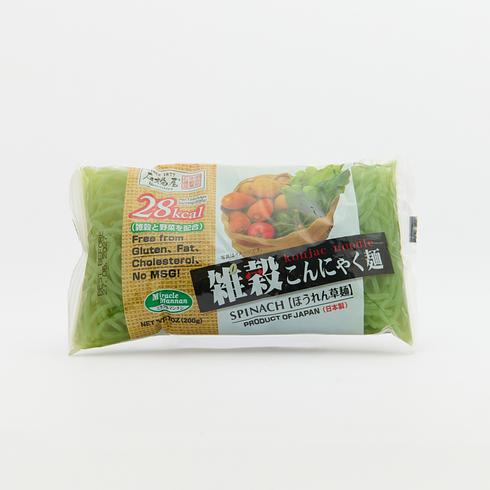 Ishibashiya Zakkoku Konnyaku Noodles Spinach 200g
