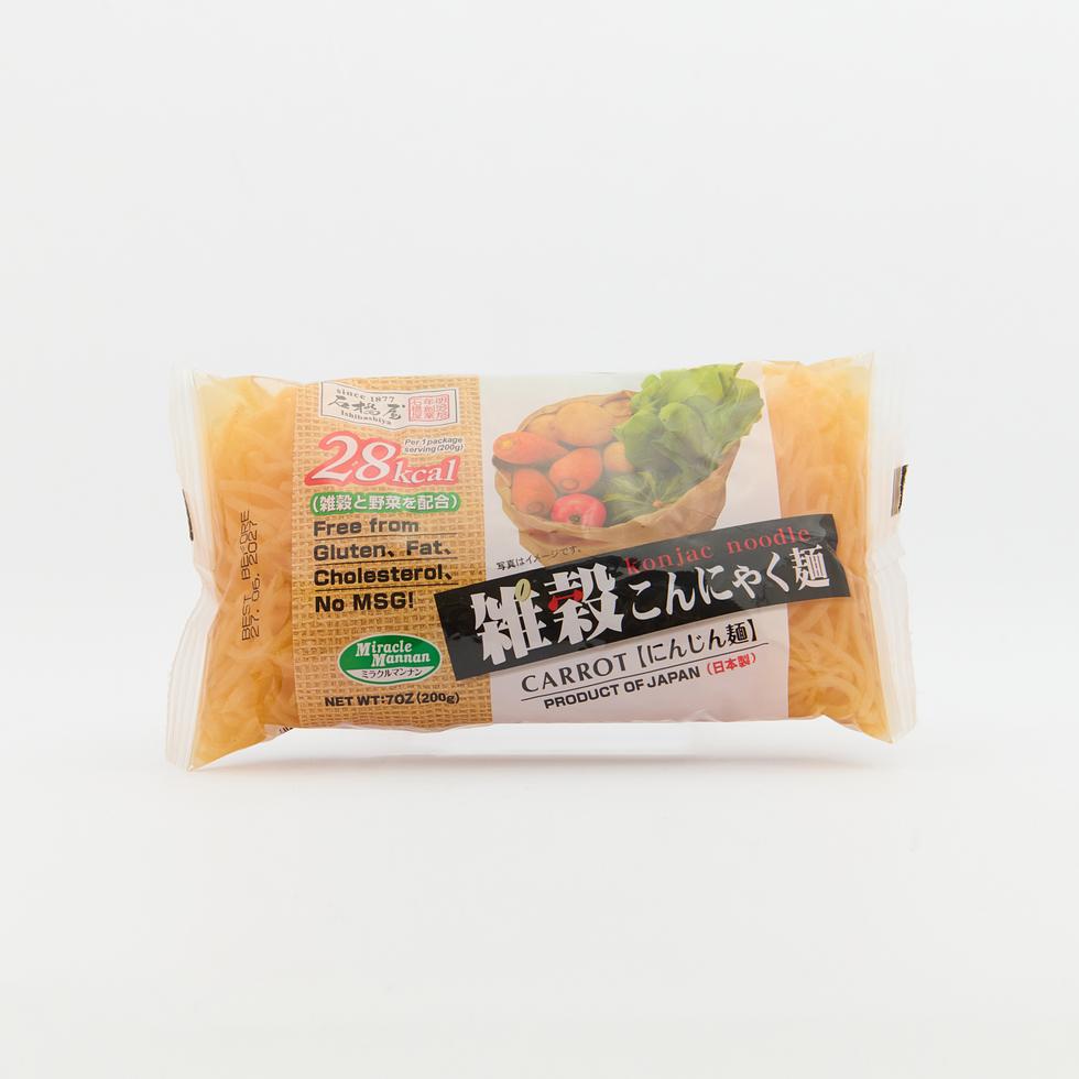 Ishibashiya Zakkoku Konnyaku Noodles Carrot 200g