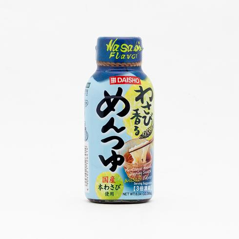【Best Before:17/10/2026】 Daisho Wasabi-Flavoured Mentsuyu (Noodle Dipping Sauce) 180ml