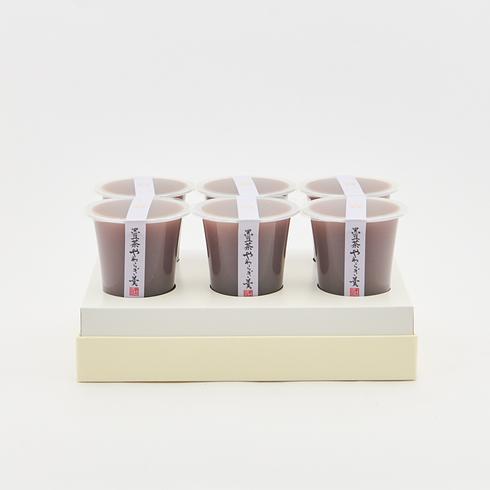 【Best Before:13/10/2026】 Kaneido Kuromame-cha Yawaragi Kan 6-piece Set (Black Soybean Tea Soft Jelly)