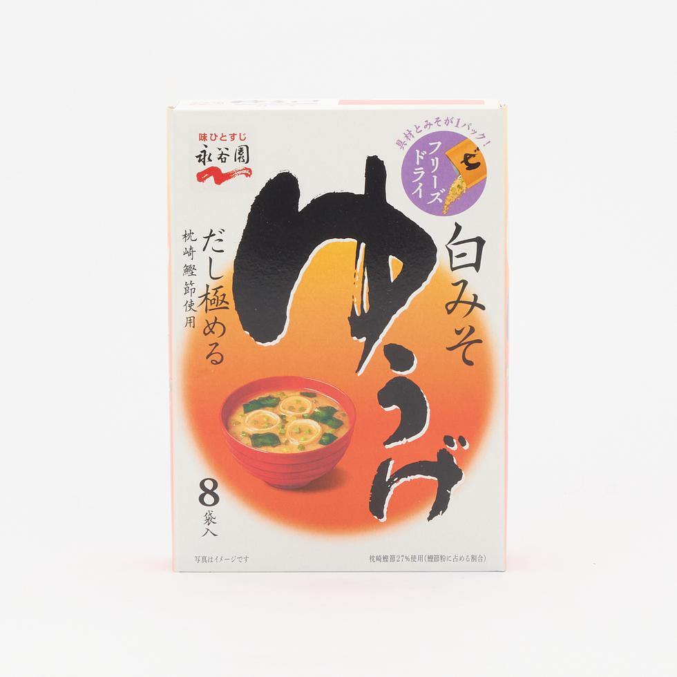【Best Before:14/10/2026】 Nagatanien Nama Miso Soup “Yuge” Shiro Miso (3 Servings)