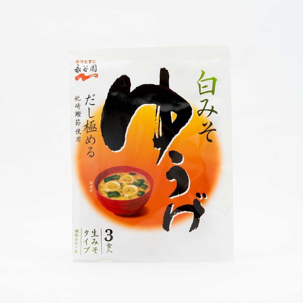 【Best Before:14/10/2026】 Nagatanien Nama Miso Soup “Yuge” Shiro Miso (3 Servings)