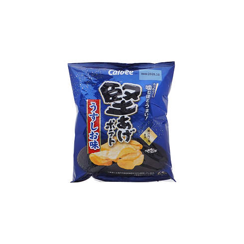 Calbee Chips de Pomme de Terre Kataage Légèrement Salées 65g